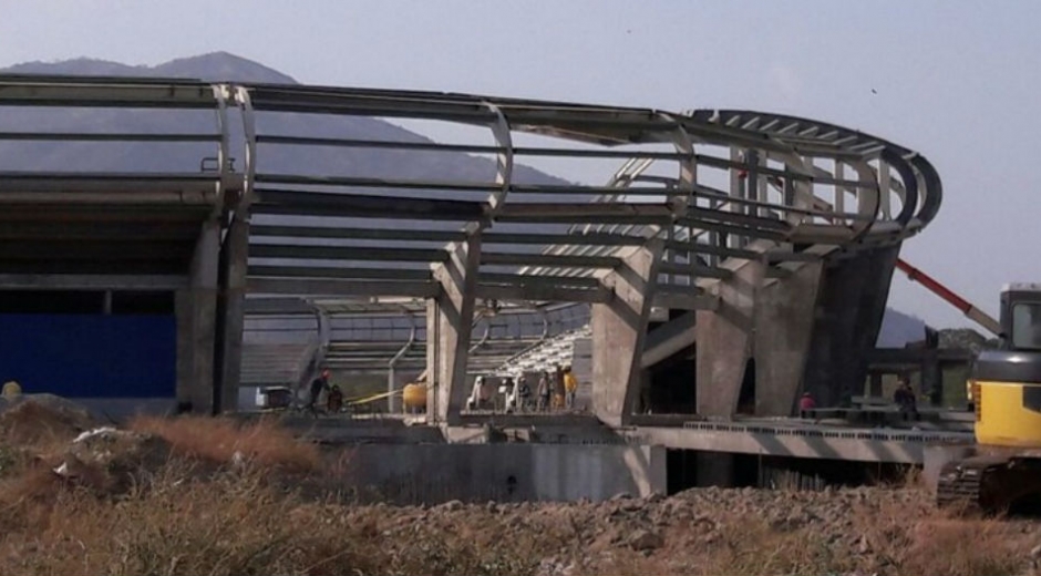 Estado del estadio de Santa Marta.