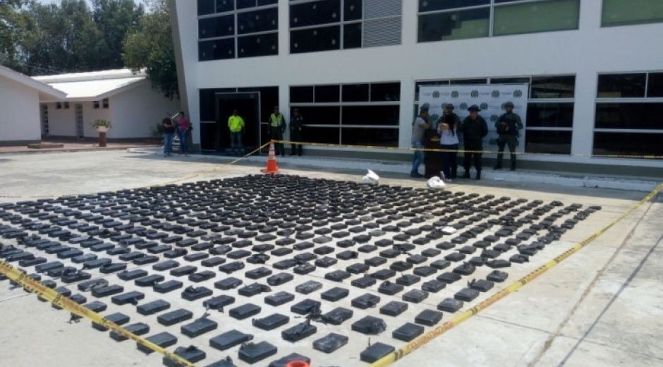 Policía de Santa Marta. El alijo incautado está avaluado aproximadamente en $250.000.000.