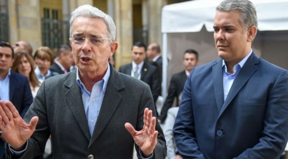 Álvaro Uribe e Iván Duque.