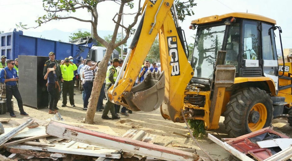 La demolición fue liderada por la Alcaldía Distrital.