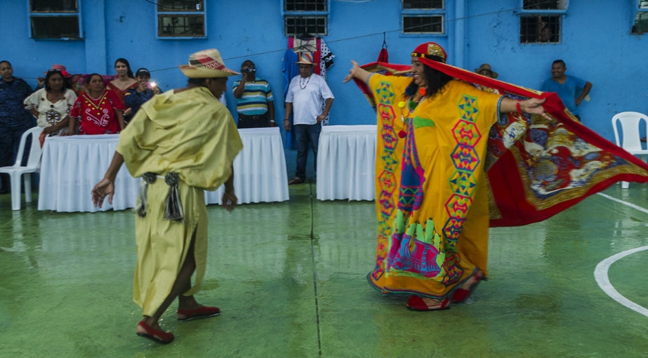 Muestra Wayuu en la cárcel Rodrigo de Bastidas