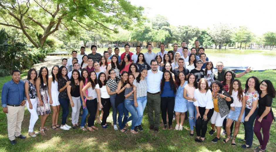 Estudiantes de Unimagdalena que saldrán de intercambio el segundo semestre de 2018.