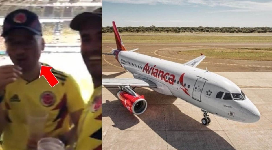 empleado de Avianca que ingresó licor a estadio en rusia.