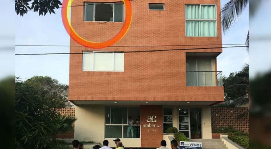 Edificio Ámbar, donde ocurrió el lugar de los hechos.