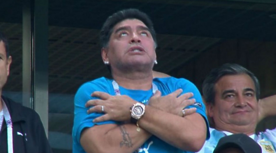 Maradona, durante el mundial. 