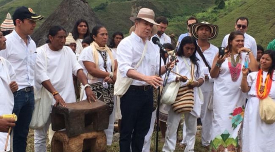 Juan Manuel Santos en Sierra Nevada.