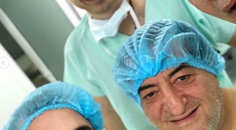 Tomado de Instagram. Jorge Oñate minutos antes de la operación.