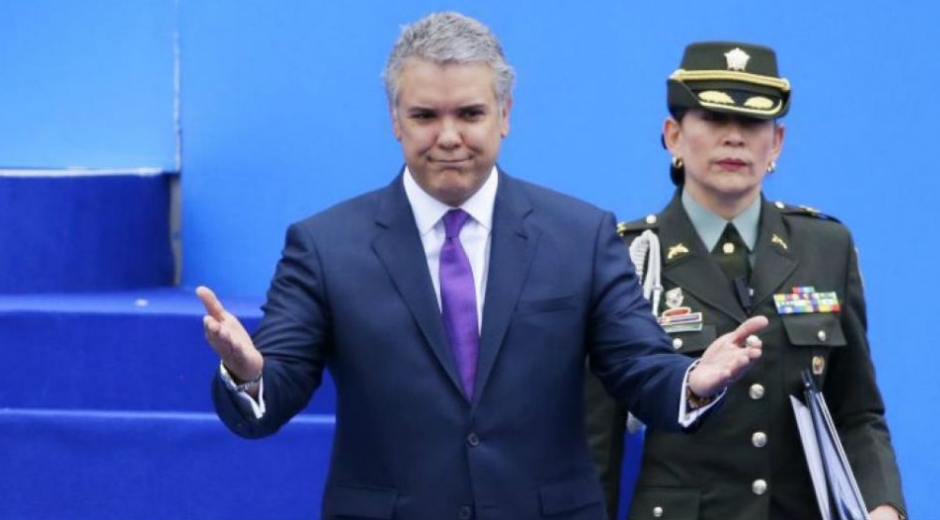 Iván Duque presidente de Colombia.