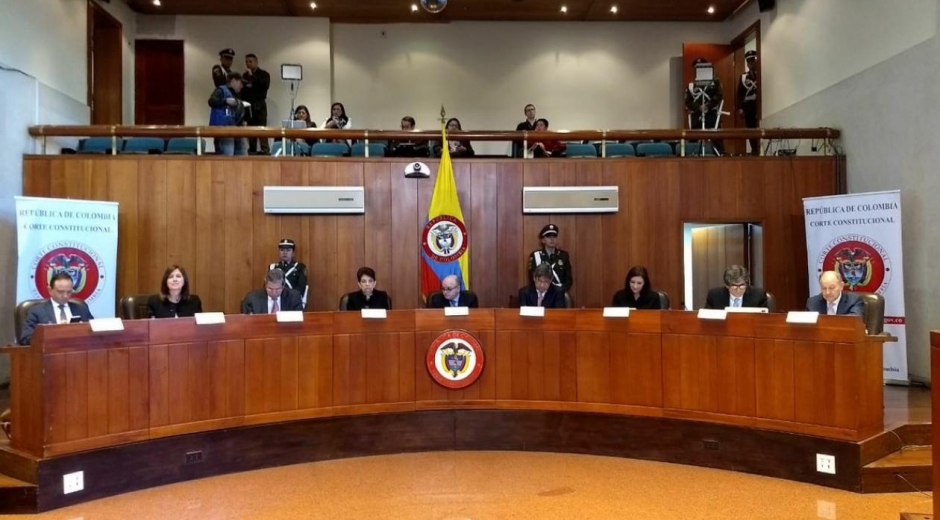  Sesión de la Corte Constitucional. 