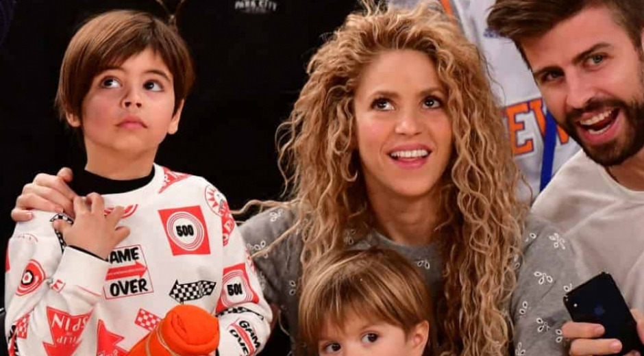 Shakira y su familia.