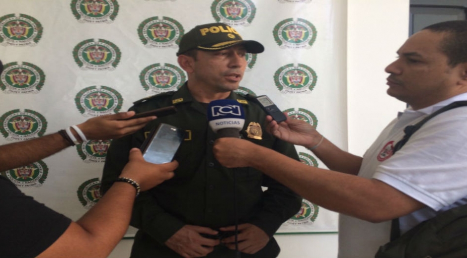 Coronel Gustavo Berdugo Garavito, Comandante de la Policía Metropolitana de Santa Marta.