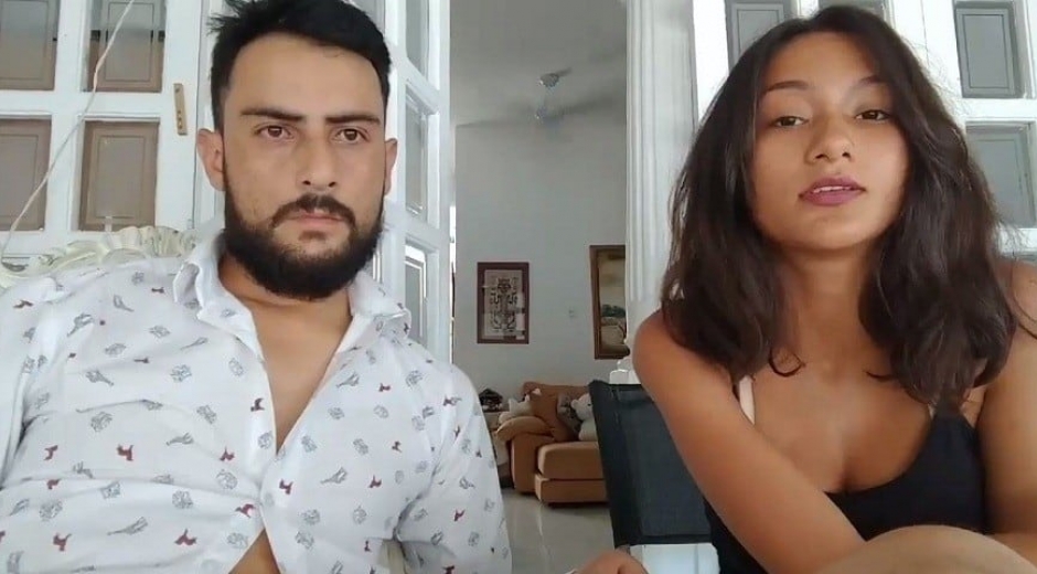 El periodista Gustavo Rugeles y su esposa Marcela González 
