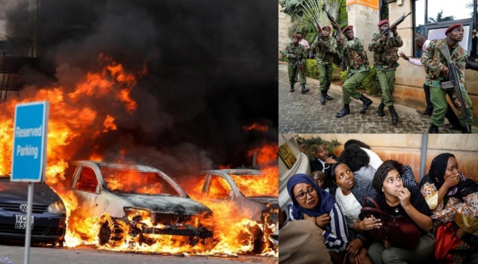 Imágenes del atentado al complejo hotelero en Nairobi