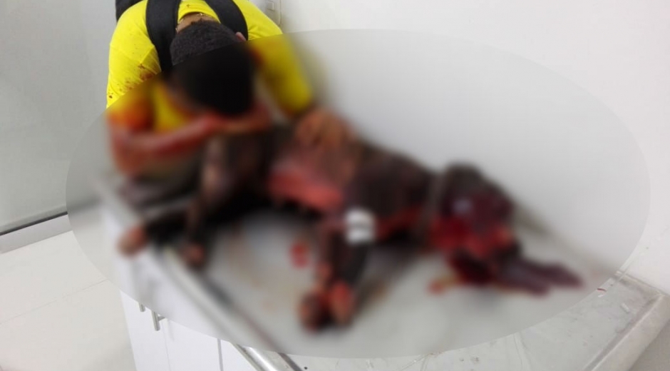 El perro fue estabilizado en una clínica veterinaria de la ciudad. 