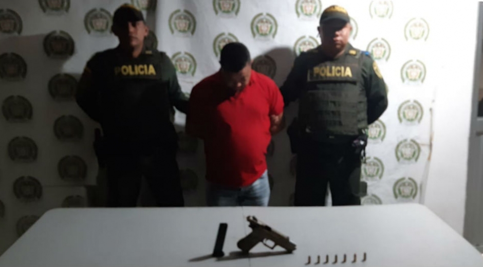 Cortesía capturado por la policía.