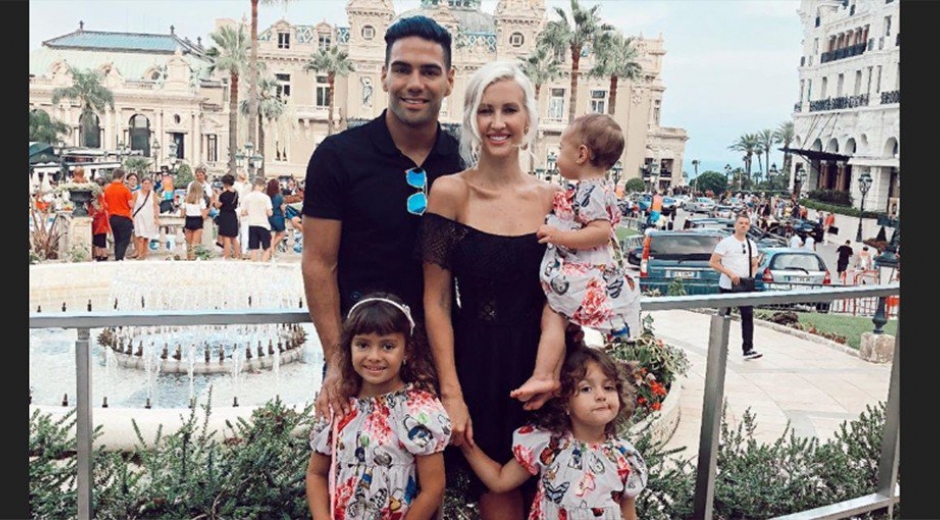 Falcao García y su familia