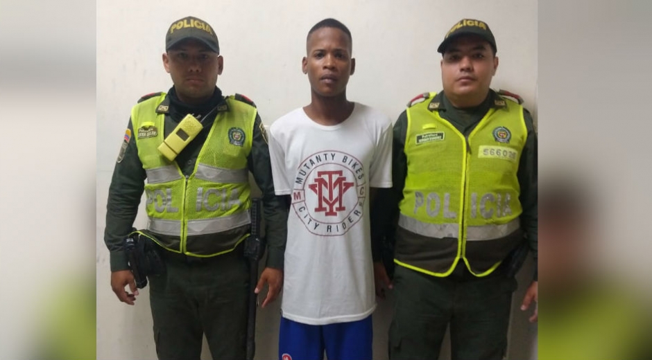 Policía Metropolitana de Santa Marta Capturado