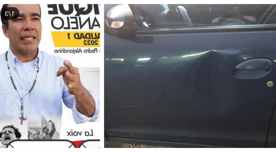 Enrique Sanjuanelo es candidato a edil en Santa Marta y fue quien atacó el carro a patadas.