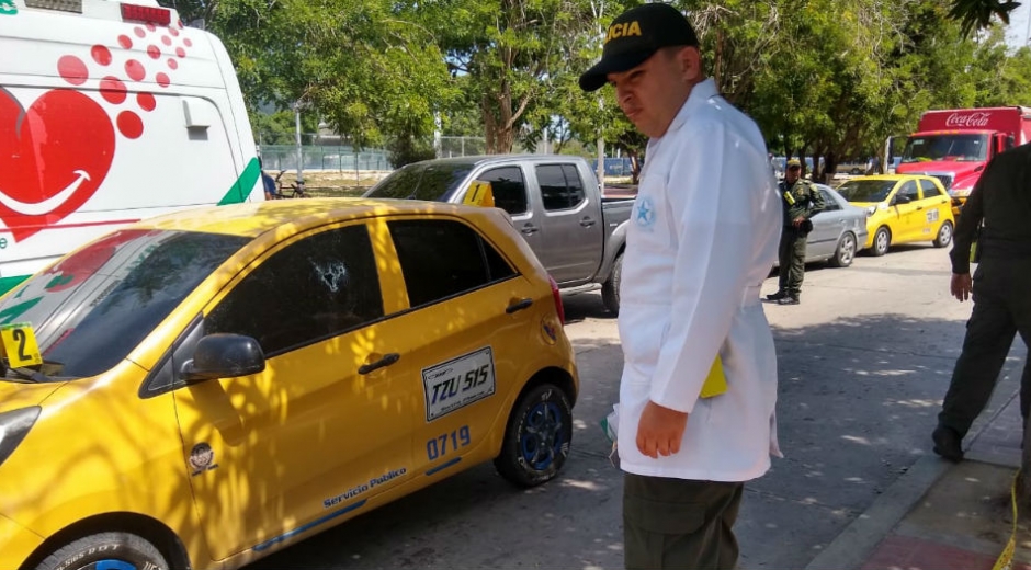 Atentado a bala contra taxista.