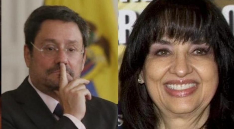 Francisco Santos y Claudia Blum.