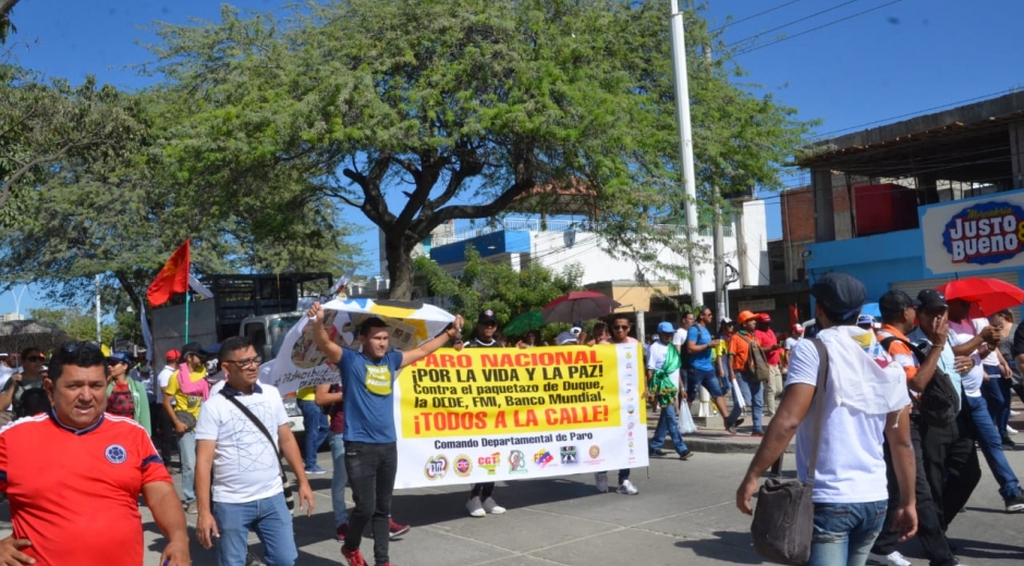 Marcha del 21N en Santa Marta
