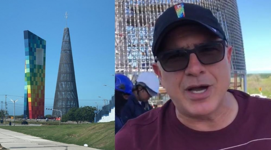 Zona Cero Christian Daes hablando sobre el gran áarbol de navidad que se instalará en Barranquilla