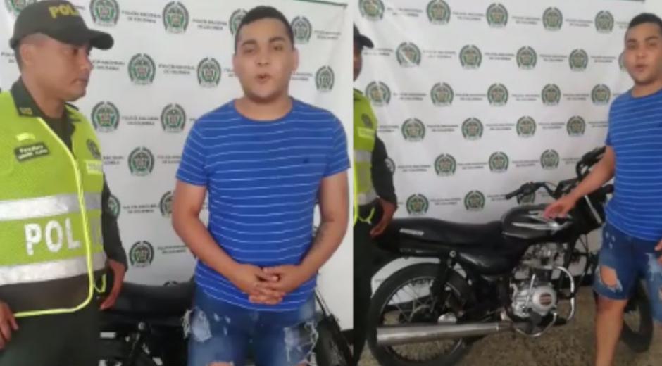 Policía Dueño de la moto recuperada.