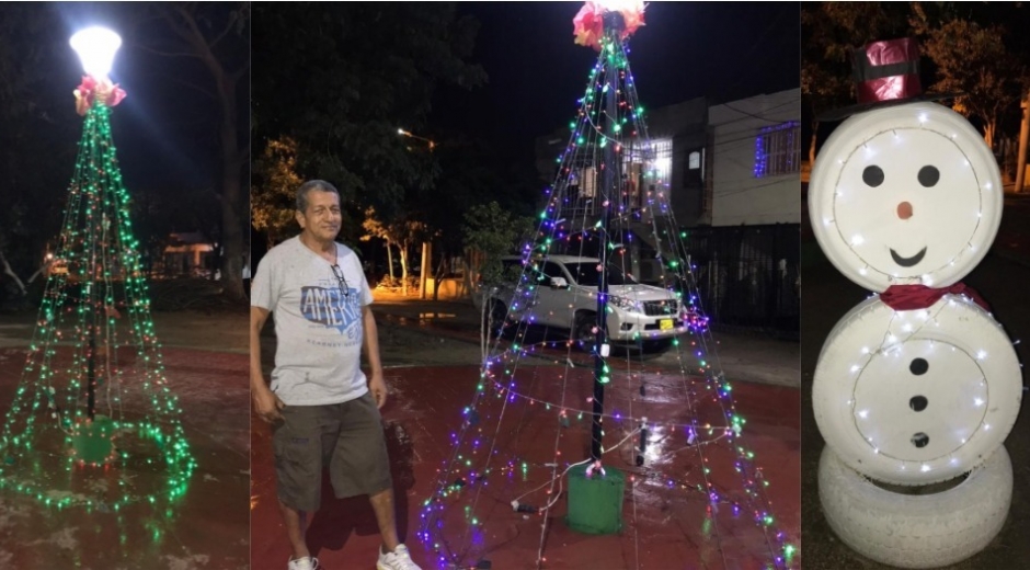 Decoración del Parque de la Ciudadela.