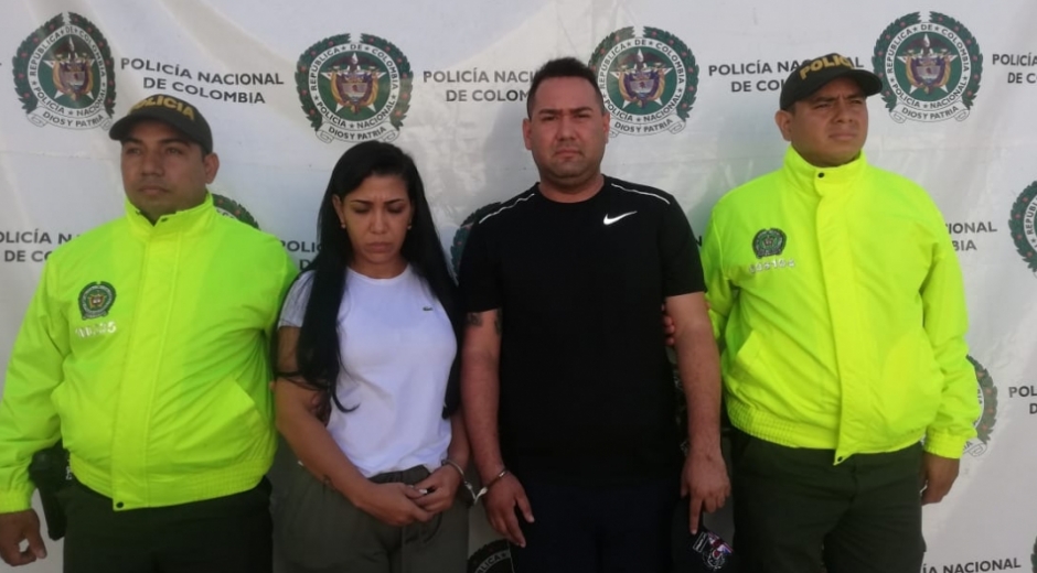 Cristian Camilo González Robles, alias ‘Bejuco’ y Carmen Milena Pereira.