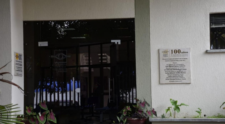 Zona Cero Sede de Medicina Legal en Barranquilla.
