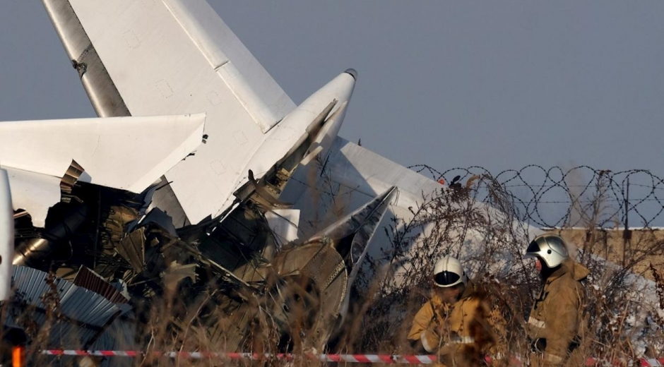 Accidente aéreo en Kazajistán.