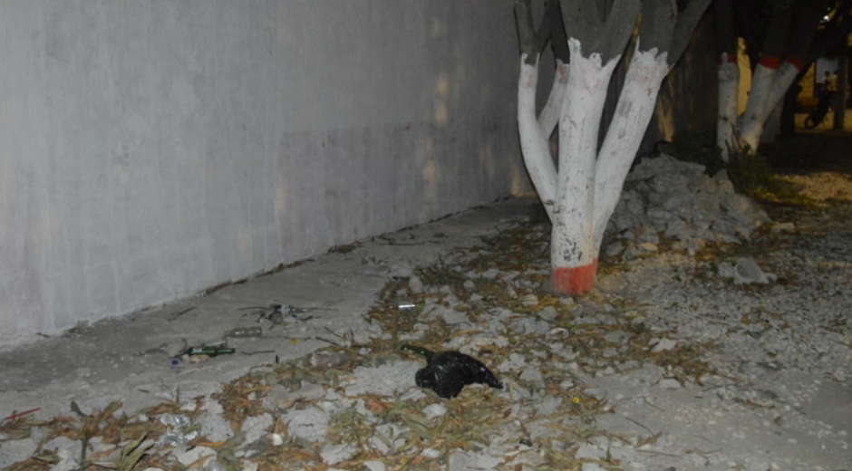 Puesto donde se encontraba Mariscos André.