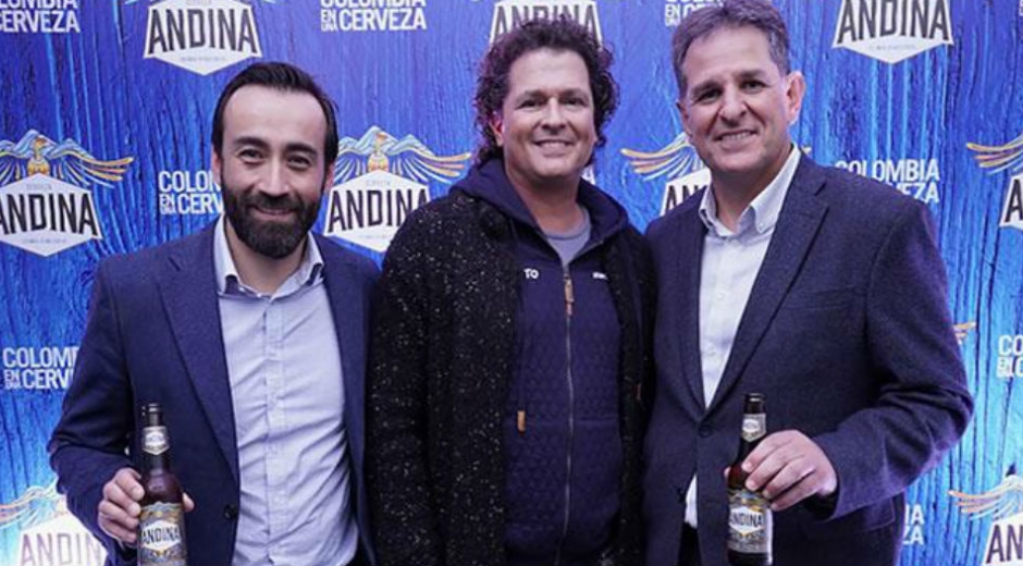 Carlos Vives en la presentación de Cerveza ´Andina´