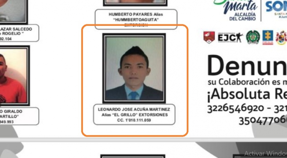 Seguimiento.co Él es alias El Grillo, uno de los Pachencas capturados.