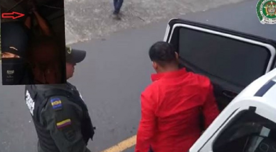 Captura de pantalla-Policía Facebook Momentos en los que la Policía de Colombia detiene a turista dominicano en Medellín por fingir su propio secuestro