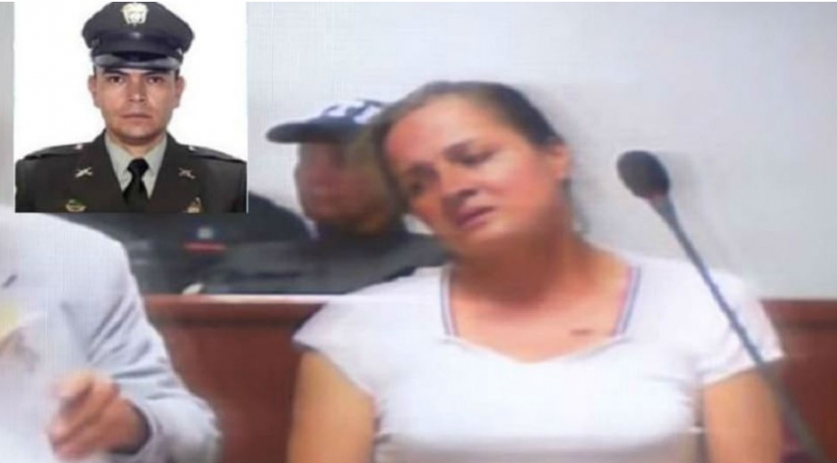 Canal Capital Gloria Aydé Huertas y el patrullero Iván Arturo Zorro