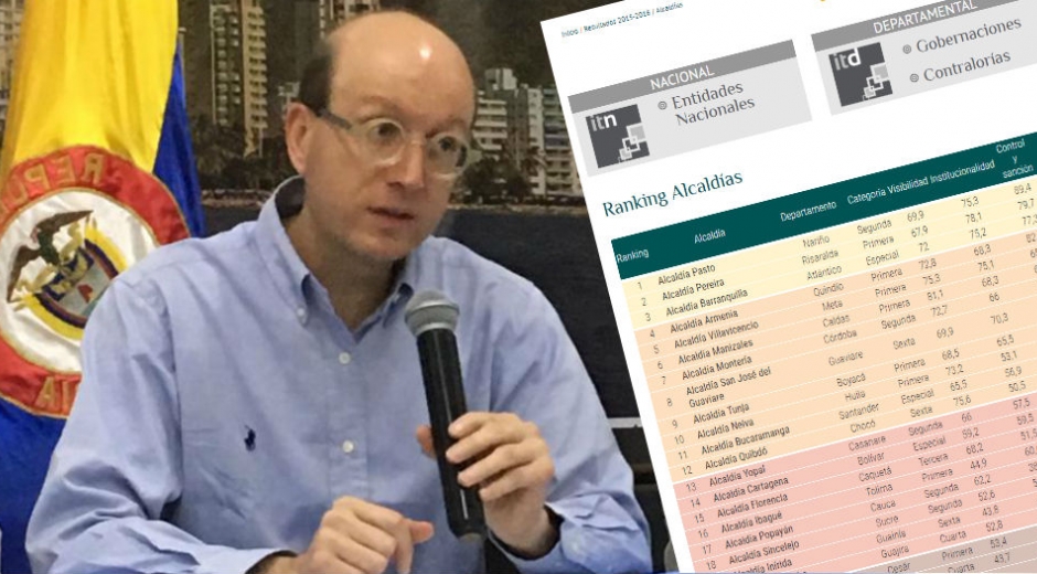 Seguimiento.co Andrés Rugeles, secretario de Transparencia, paradójicamente usa cifras desactualizadas.
