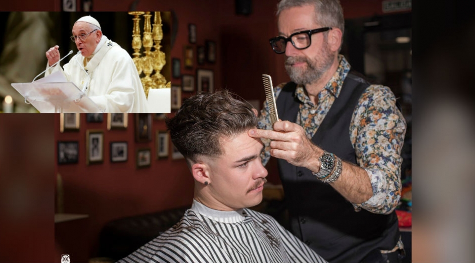 Papa le envía mensaje a los peluqueros