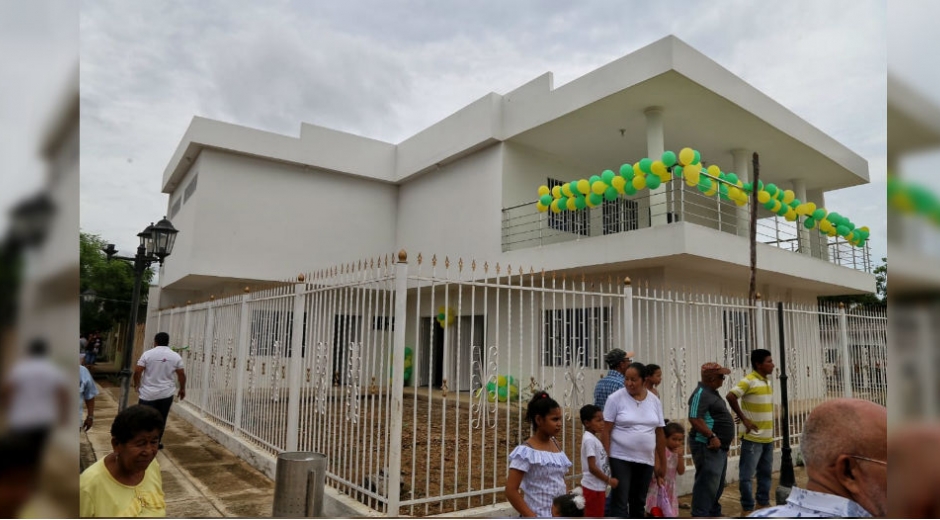 Inauguración del Centro de Vida y Casa de la Cultura en Cabrera, Pijiño