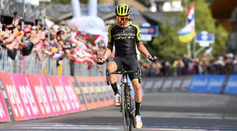 Esteban Chaves, ganador de la etapa 19 del Giro d' Italia