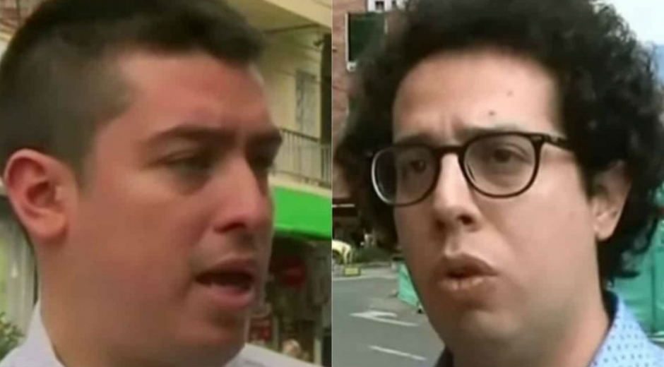 Cortesía Daniel Porras, estudiante de derecho, y su profesor Alejandro Matta