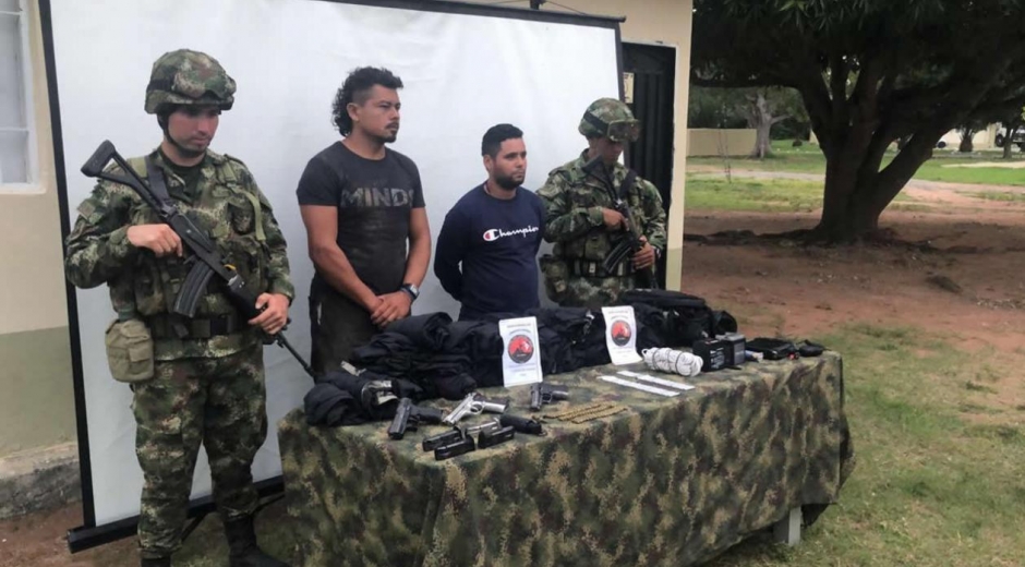 Capturados por el Ejército y la Fuerza Aérea en el sur de Bolívar.