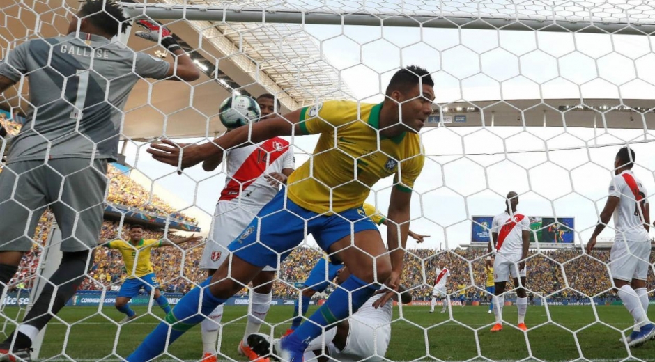 Casemiro abrió el camino para Brasil. 