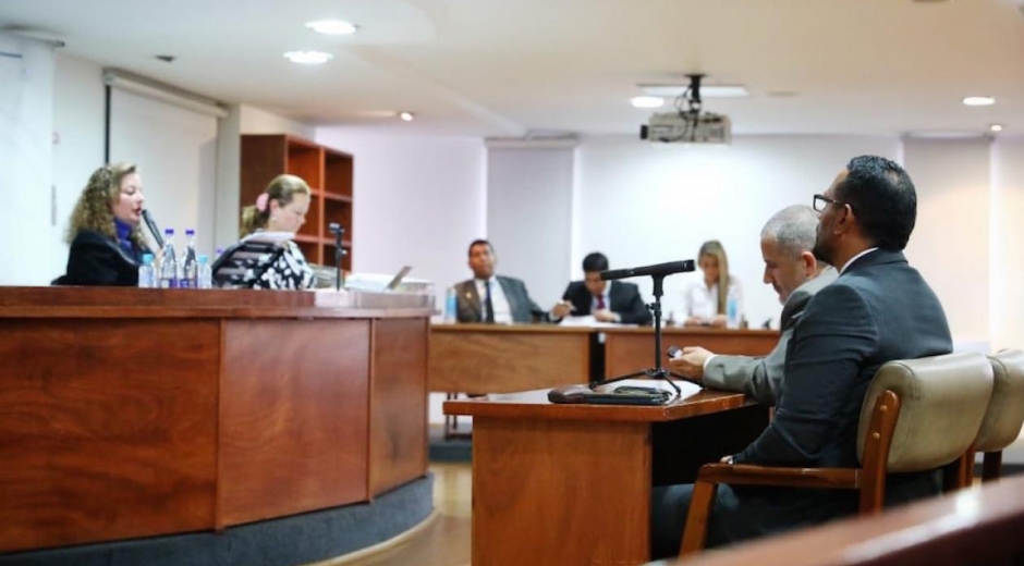 @PGN_COL La audiencia en el Ministerio Público.