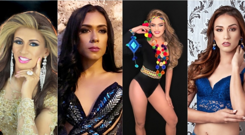 Algunas de las aspirantes al título de Reina Trans Nacional del Mar