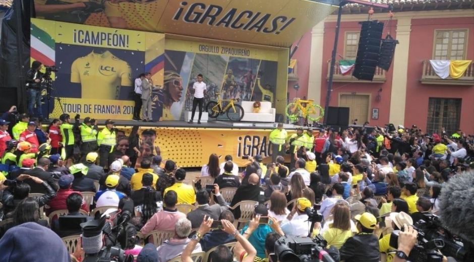 Señal Colombia Homenaje a Egan Bernal.
