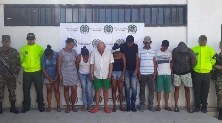 Policía Capturados en El Retén.
