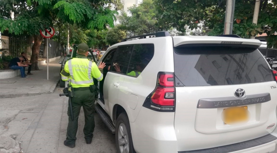 Controles en las vías de Santa Marta