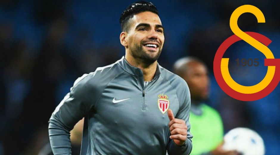 Cortesía Falcao García y el escudo de su posible futuro equipo, el Galatasaray.