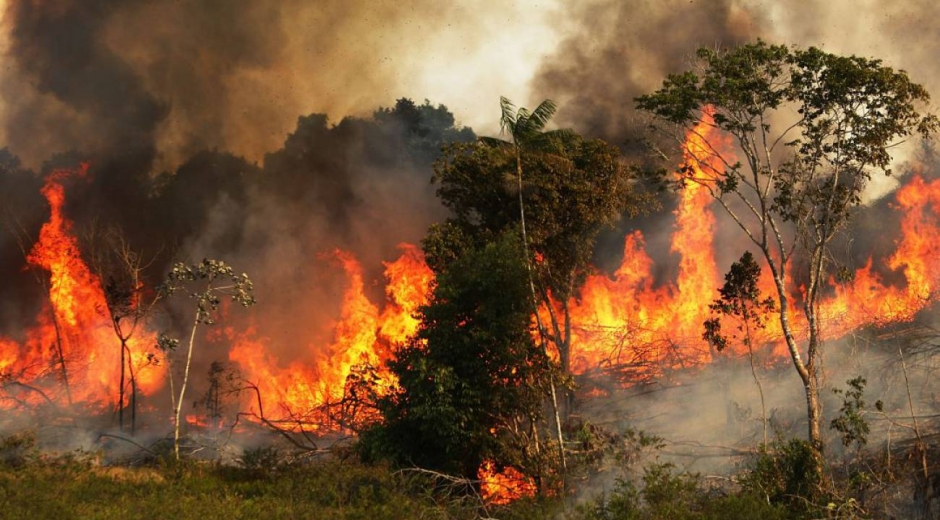 Incendios en la amazonía brasileña.
